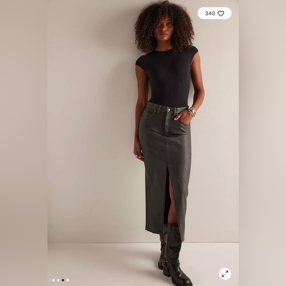 AGOLDE Black Nadia Bodysuit NWT Size Medium - Picture 4 of 9